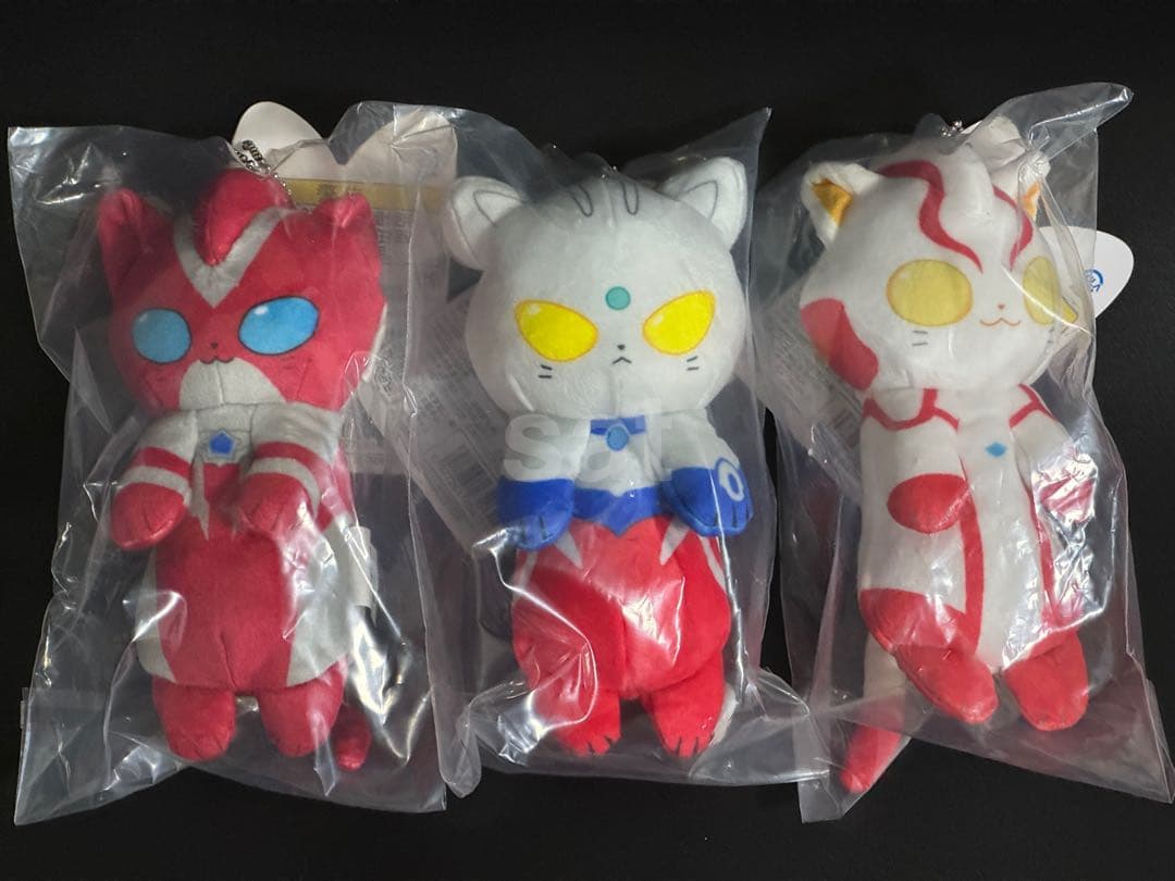 ウルトラマン猫猫 ぬいぐるみマスコット3種セット
