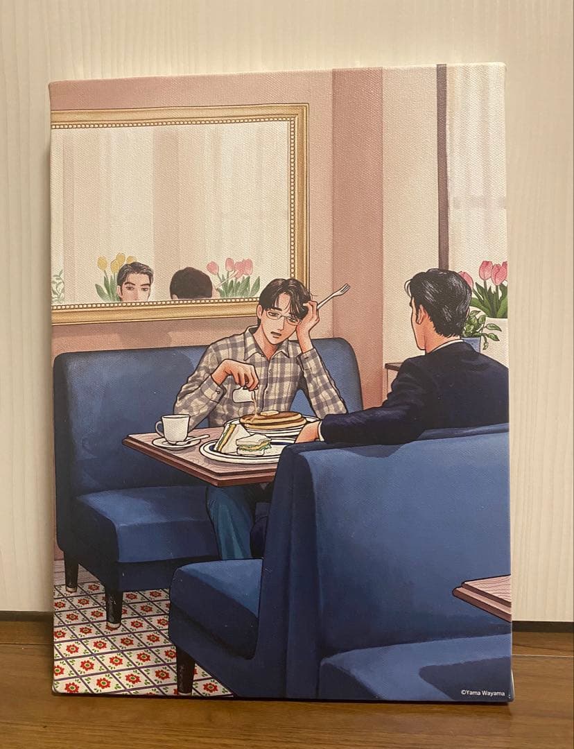 ファミレス行こ キャンバスアート ※裏面シミあり