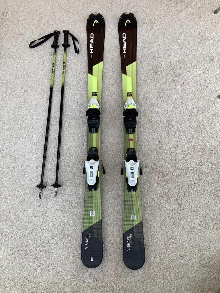 HEAD V-SHAPE スキーセット ポール付き