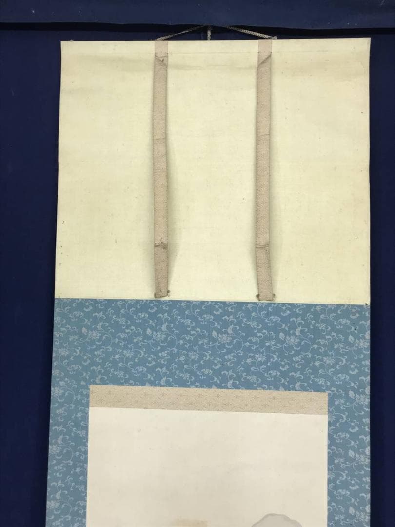 【真作】西村秀岳/春山帰路図/山水図/掛軸/名家伝来/AC-326