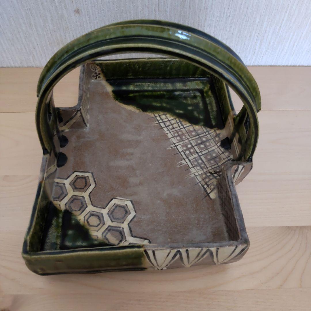 織部の名工　佐々木正氏の鳴海織八ツ橋形手鉢