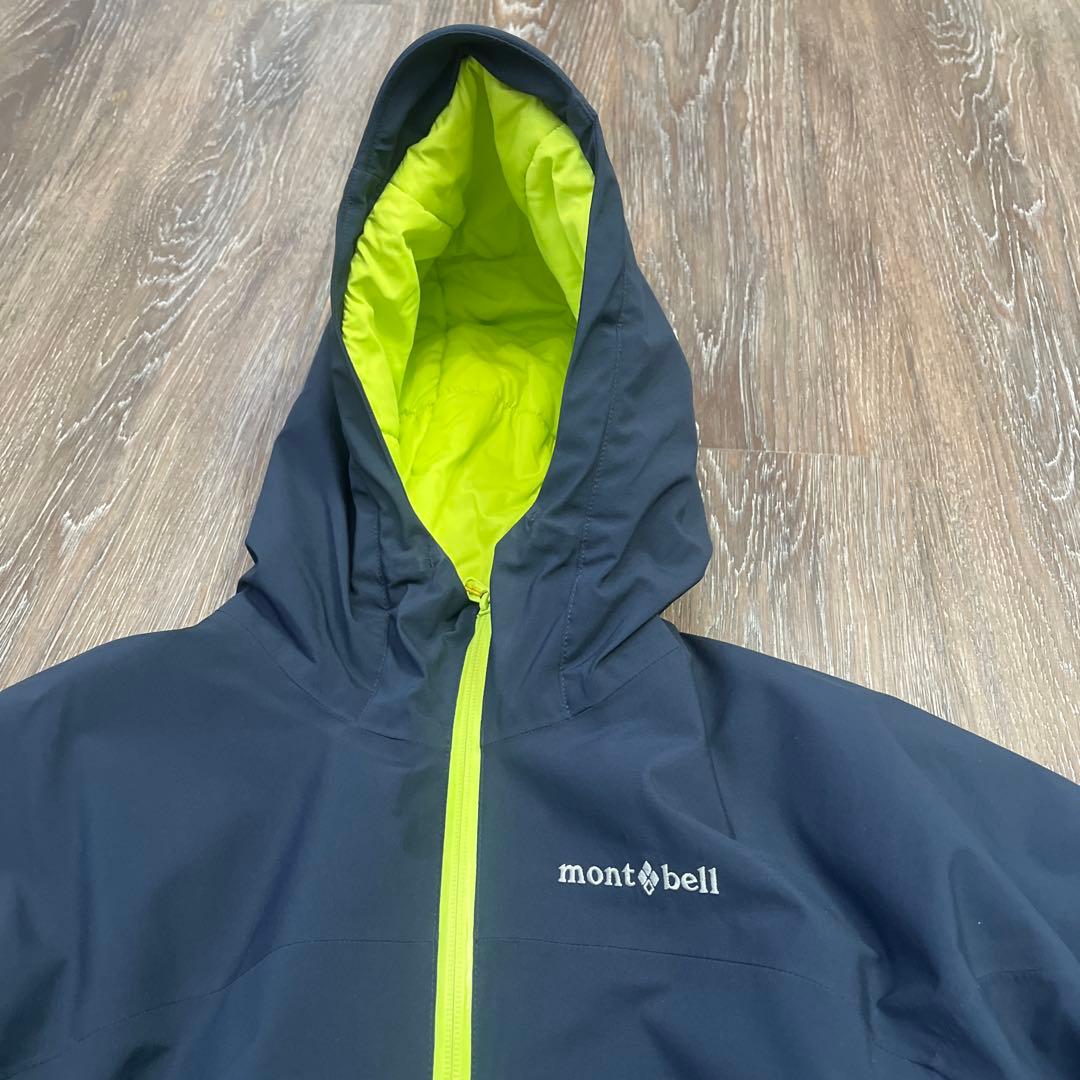 パウダーステップパーカ　150 ブルー　モンベル男の子　女の子