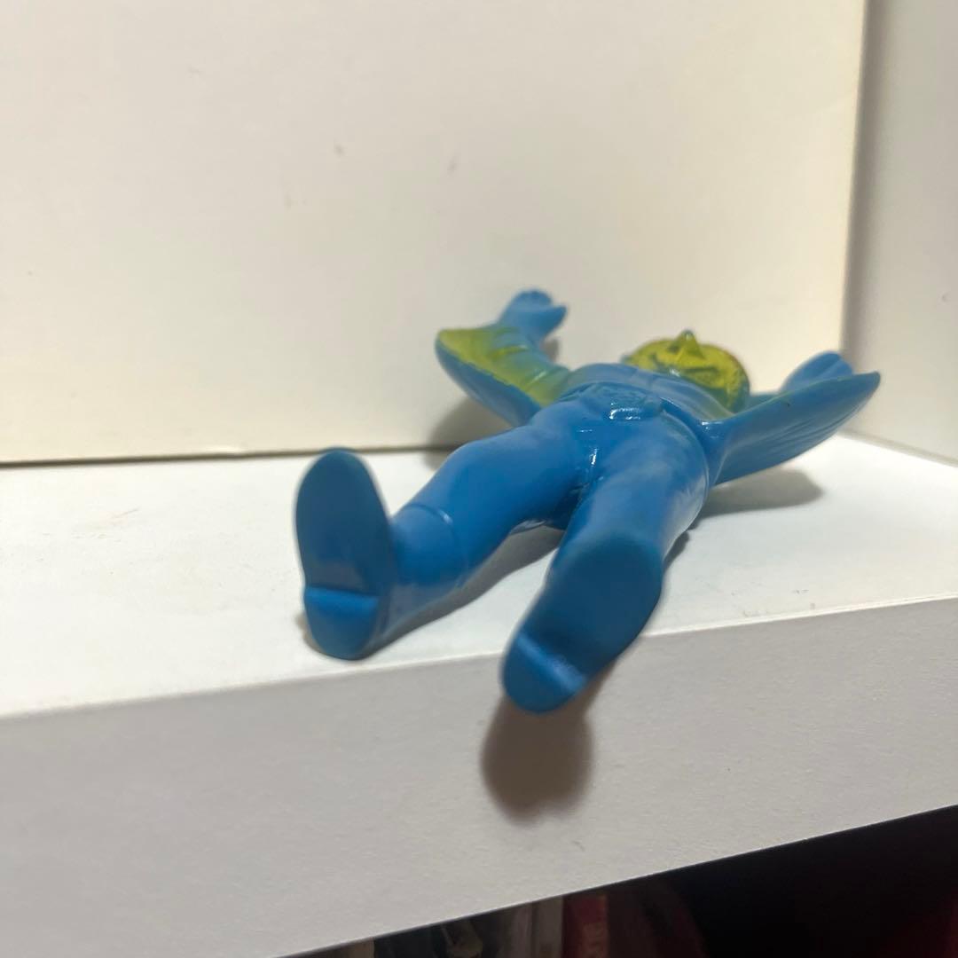 無版権 カマキリ男 珍色 ソフビ フィギュア 怪人 当時物 旧バンダイ