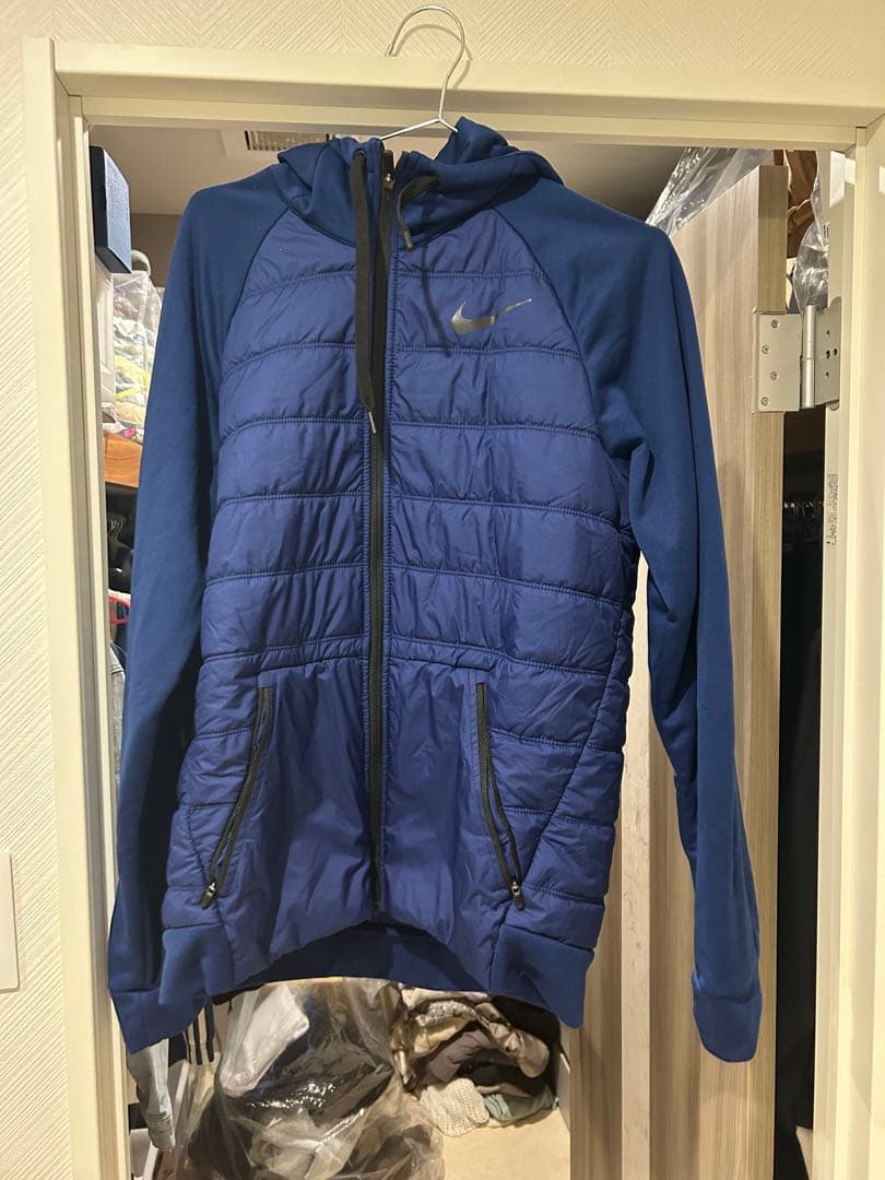 Nike フード付きアウター L ブルー　セットアップ