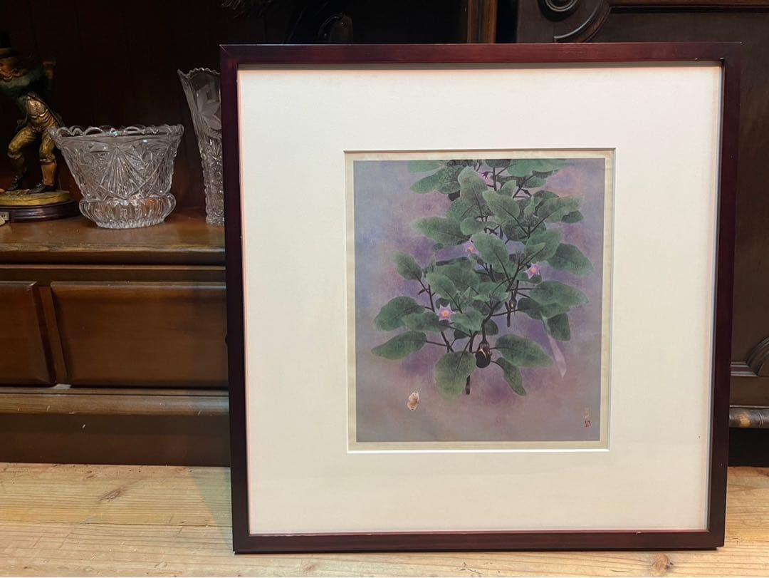 山口華楊 晨 アート 絵画 インテリア 額縁