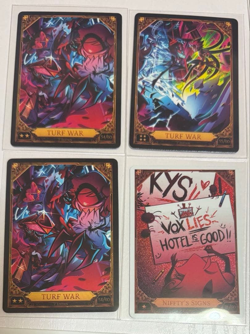 Hazbinhotel ハズビンホテル トレカ 4枚セット