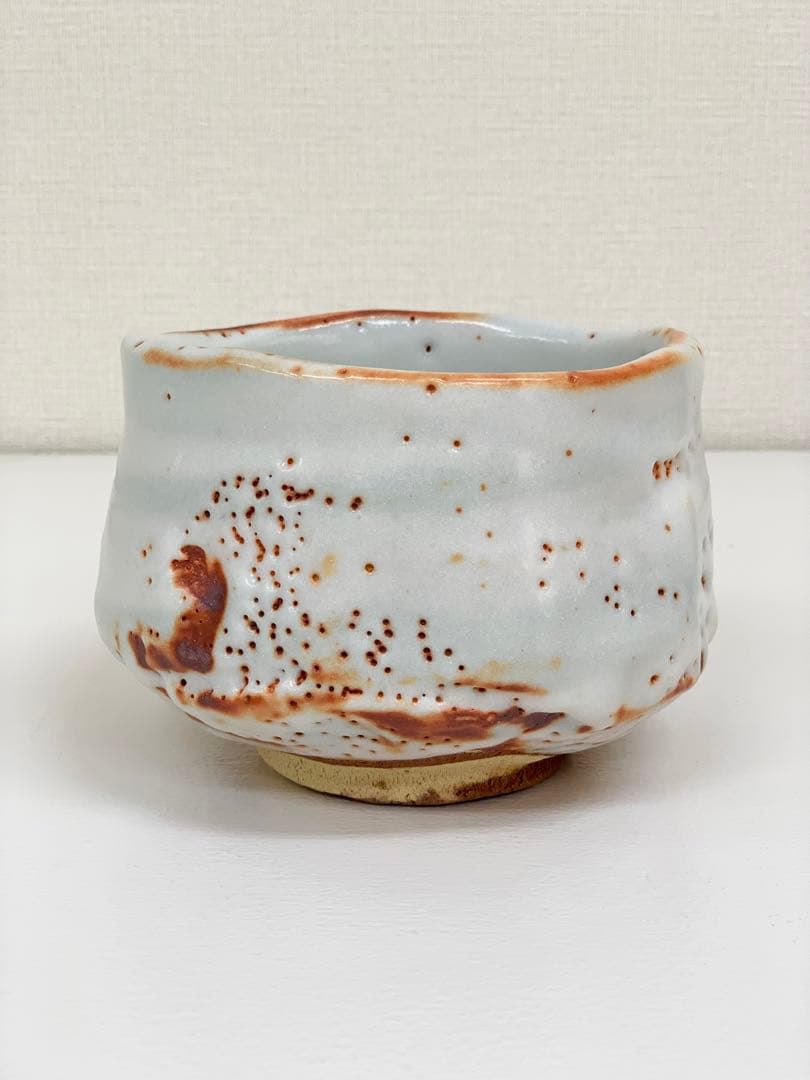 安東日出武　練込志野茶碗　最上位作　抹茶茶碗 茶道具