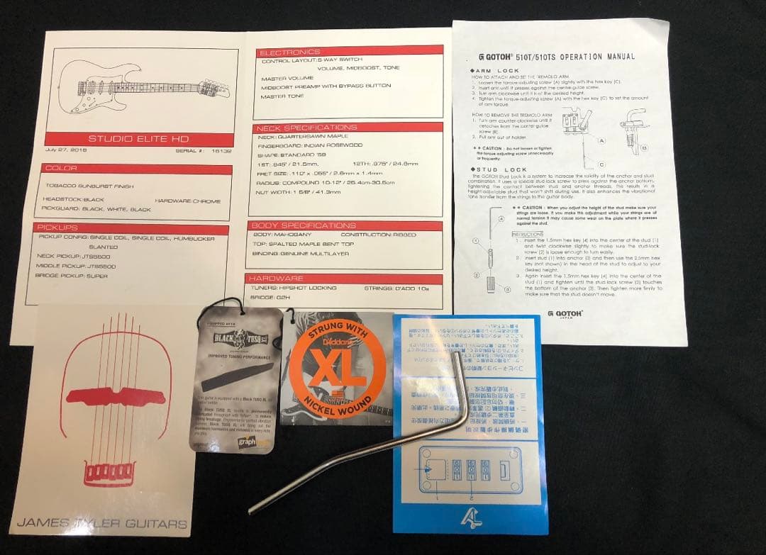 James Tyler Studio Elite HD SP-Maple 美品