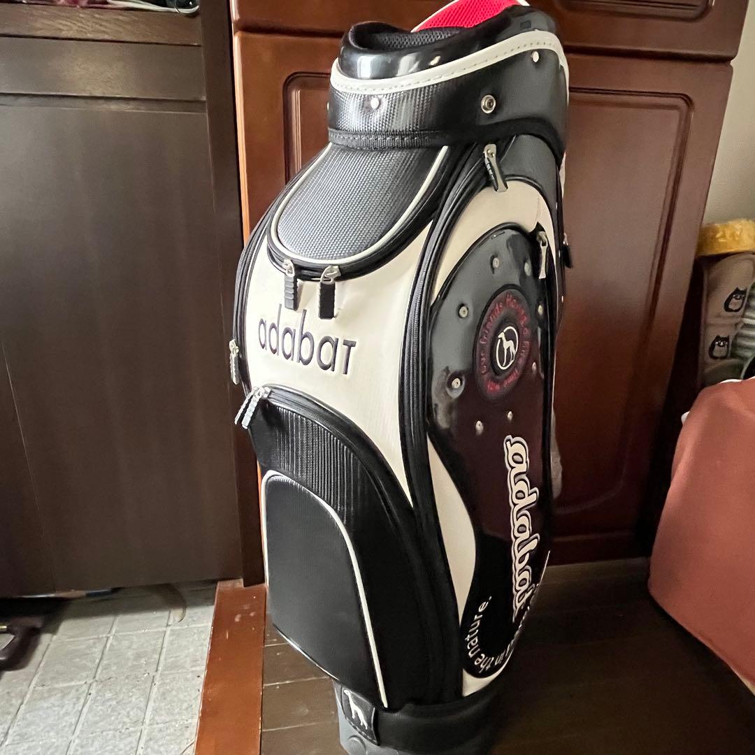 adabat キャディバッグ 黒/白