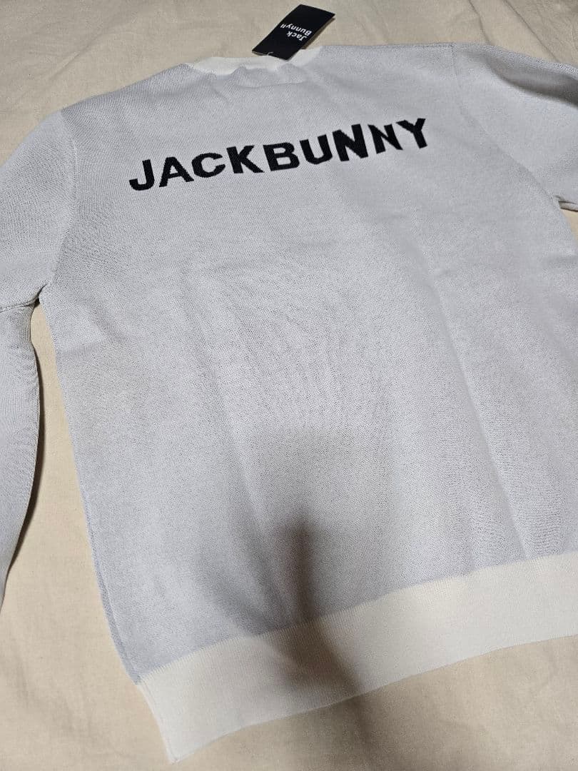 ジャックバニー ゴルフウェア 長袖セーター　6 サイズ　LL　メンズ　ホワイト