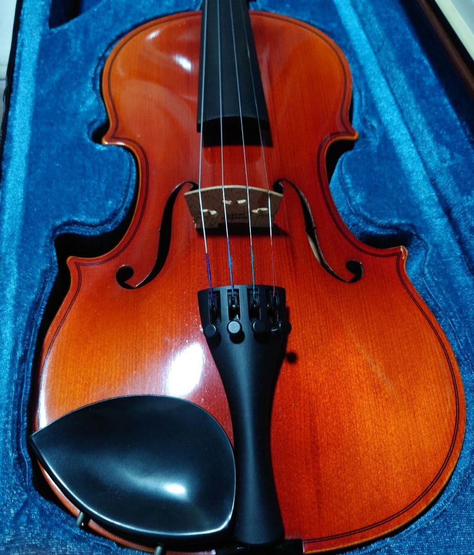 高級 バイオリン 鈴木 No.220 4/4 証明ラベル有、弓ケース付 定価6万
