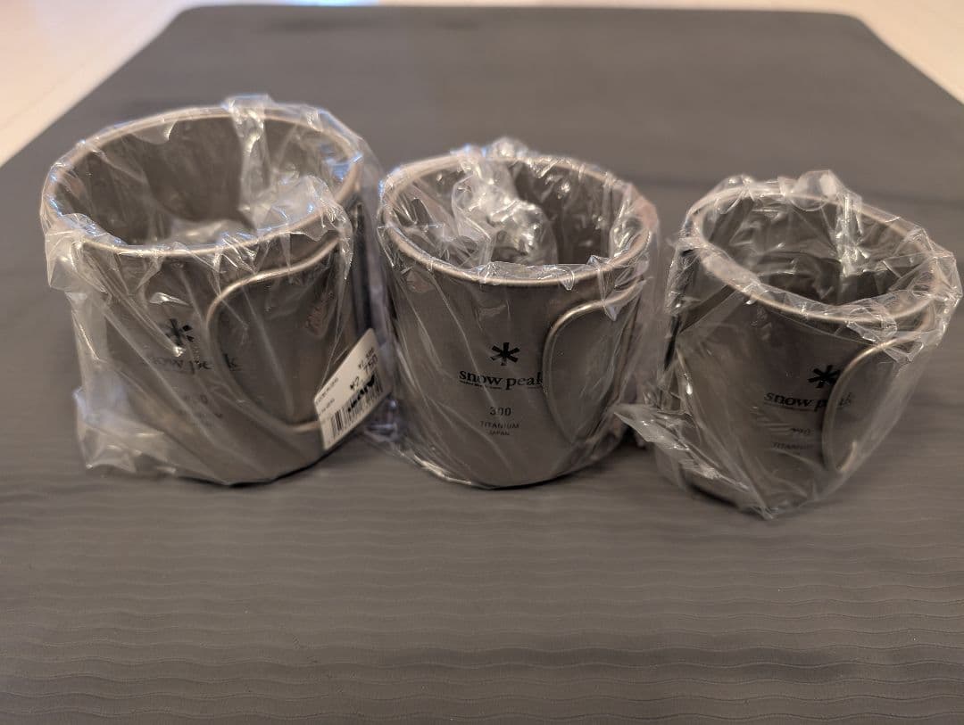  peak チタンマグカップ 3個セット