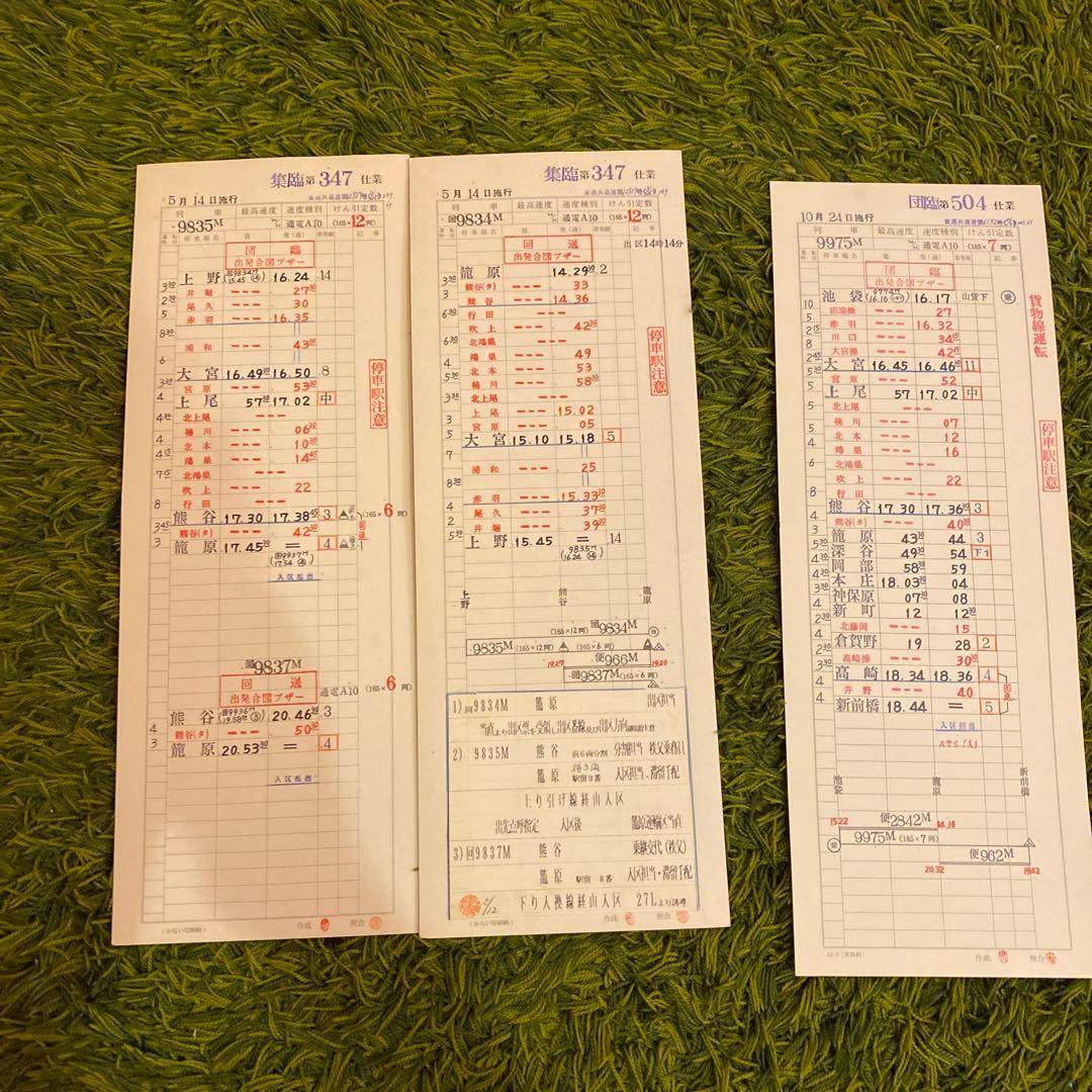 鉄道　スタフ　籠原区　集臨　15行路