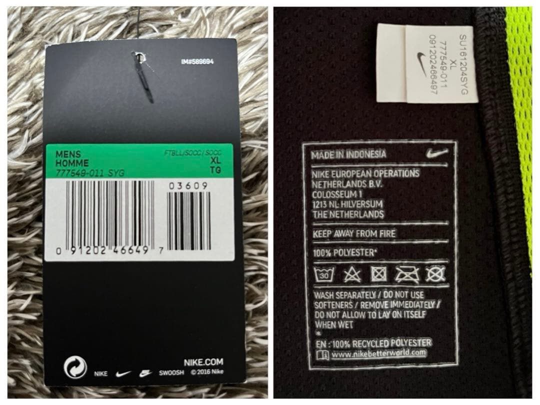 【新品・未使用・紙タグ付】マンチェスターシティ　選手支給ユニフォーム