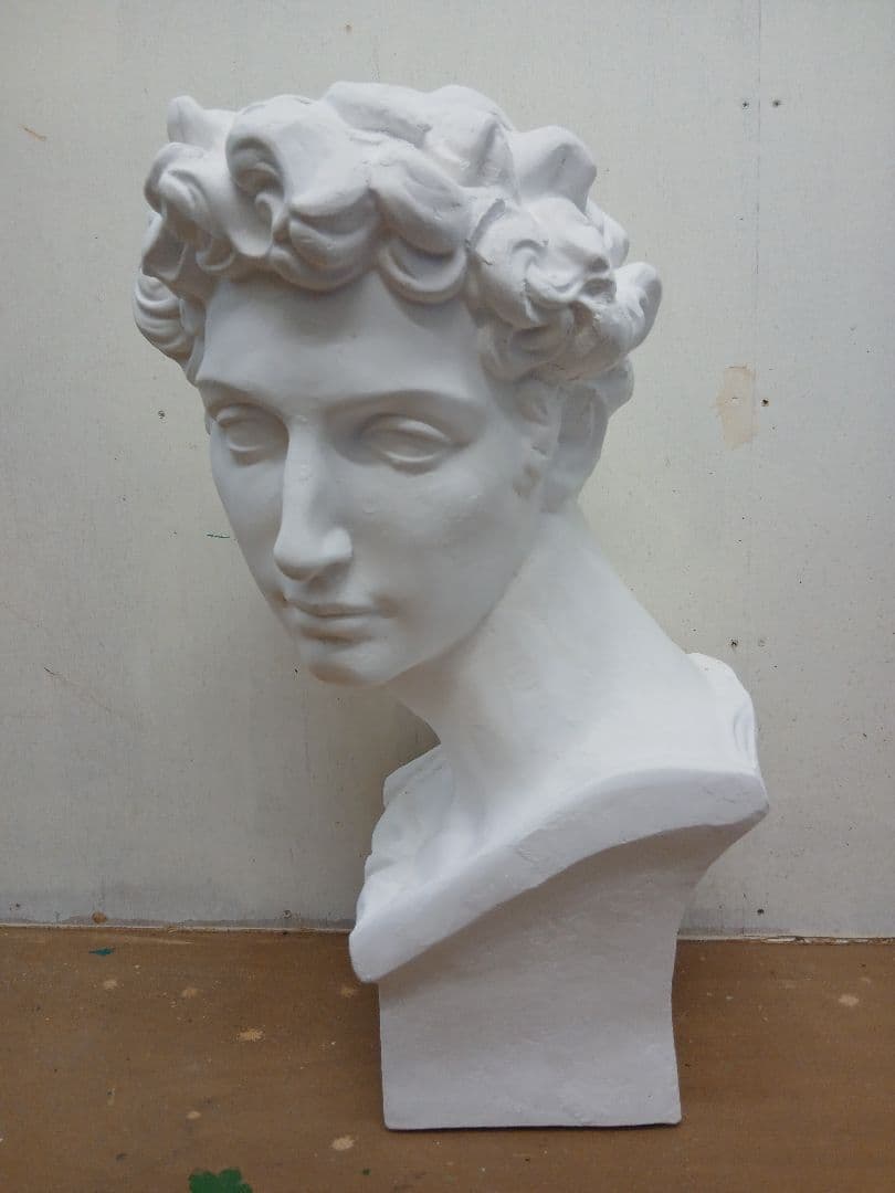 メディチ石膏首像　高さ60cm