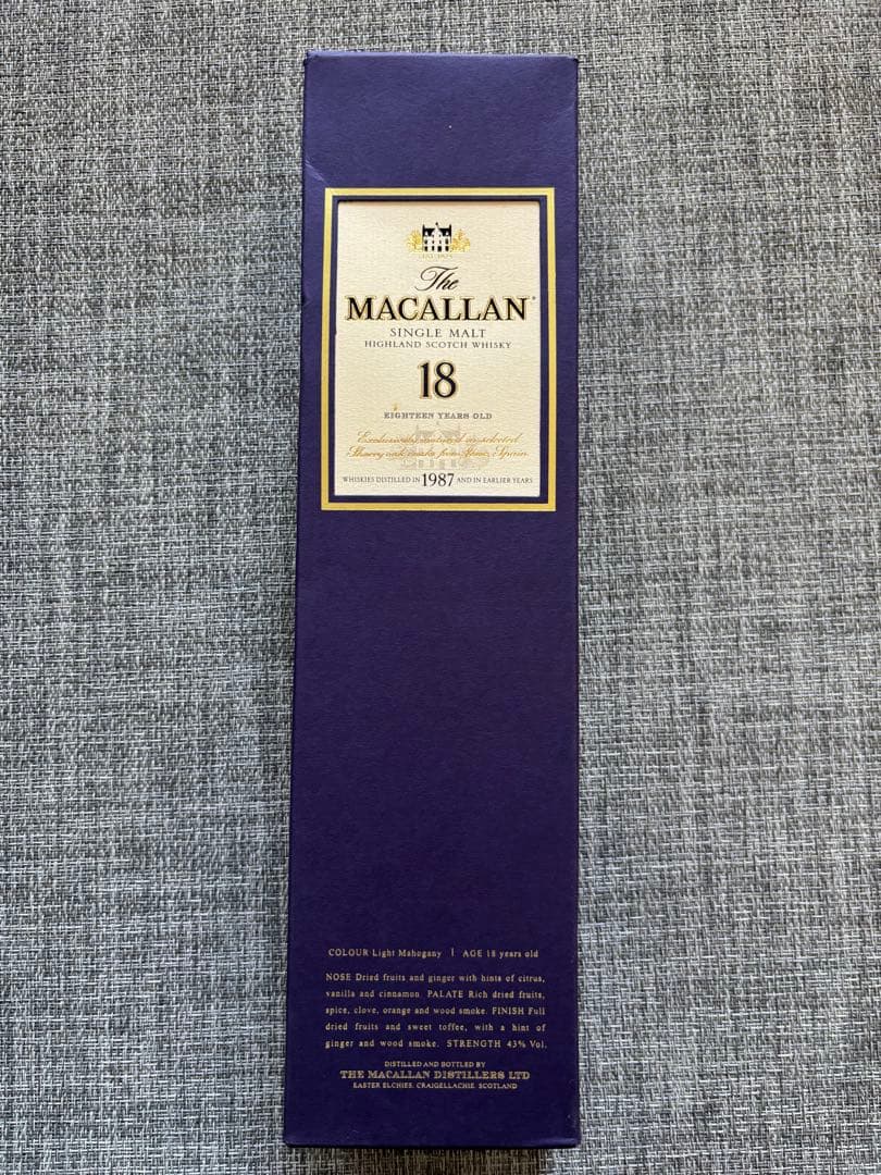 The Macallan 18年 シングルモルトウイスキー 1987年