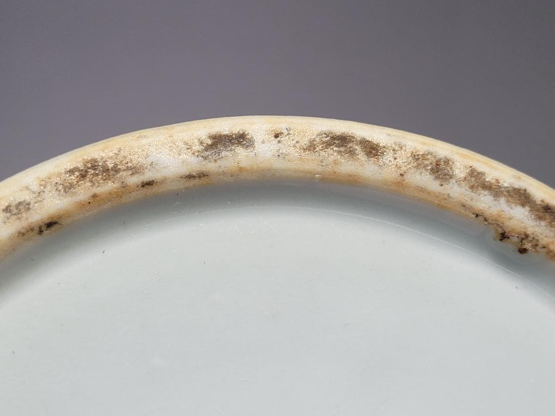 染付 吉祥花紋 花瓶 明清時代 高さ約17.7cm