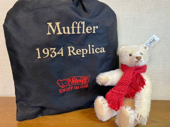 シュタイフ Muffler 1934 レプリカ テディベア676239 証明書付