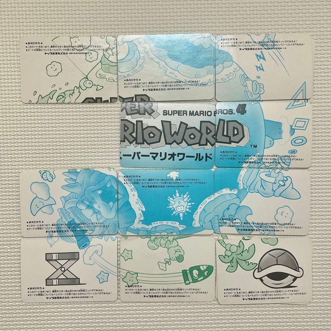 スーパーマリオバッグガム トップサン カード 45枚 空箱 BOX 5個