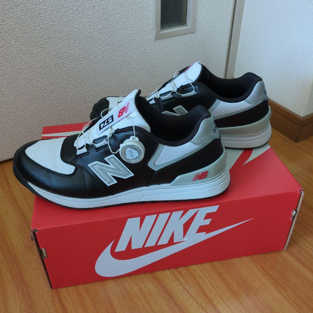 New Balance 574 ブラック/ホワイト