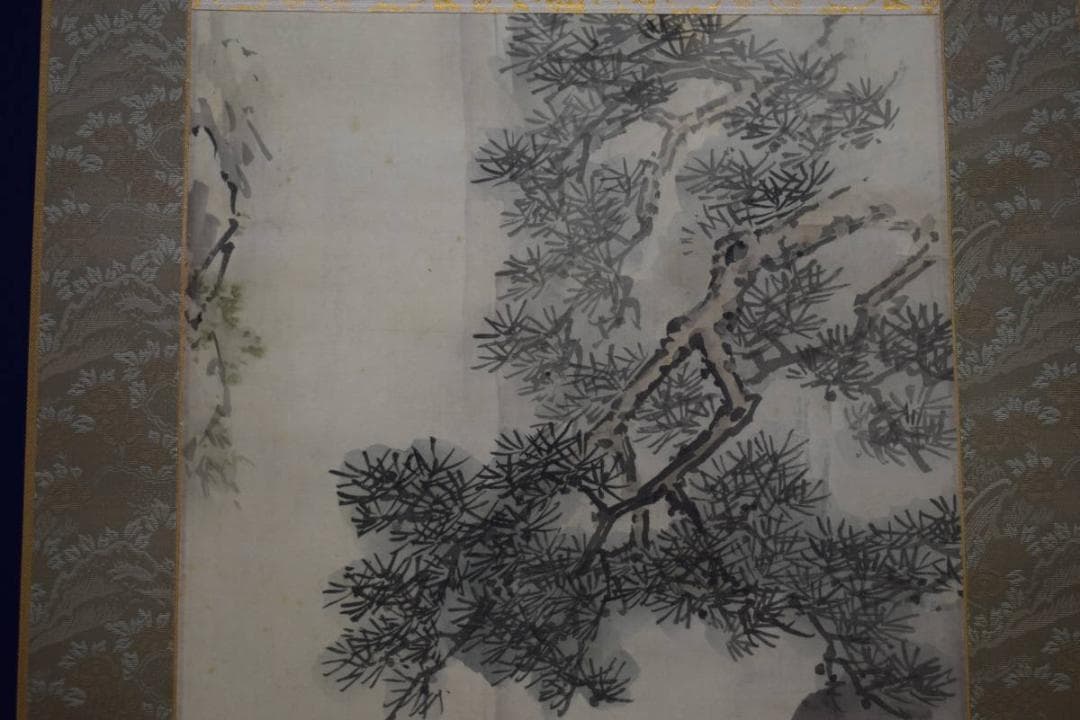 真作/里見雲嶺/養老の瀧/布袋屋掛軸HG-422