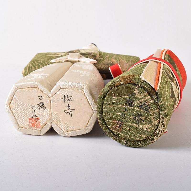 三橋トリ作　雛人形　立雛　梅寿　共箱　M　R8225B