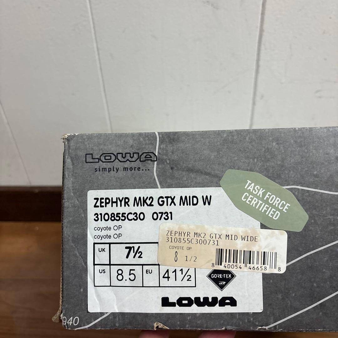 未使用品　米軍　LOWA GORE−TEX ミリタリーブーツ　26cm WIDE