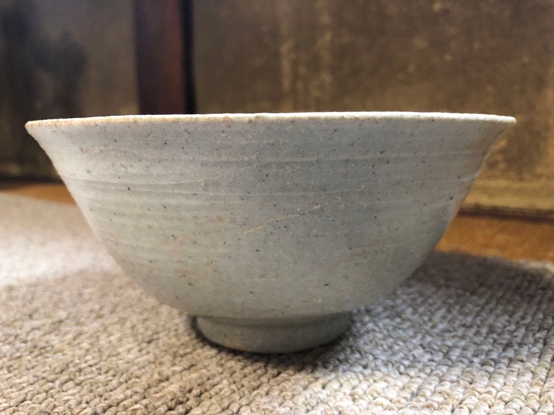 李朝　白磁　鉢　文化財管理局紙印　菓子鉢