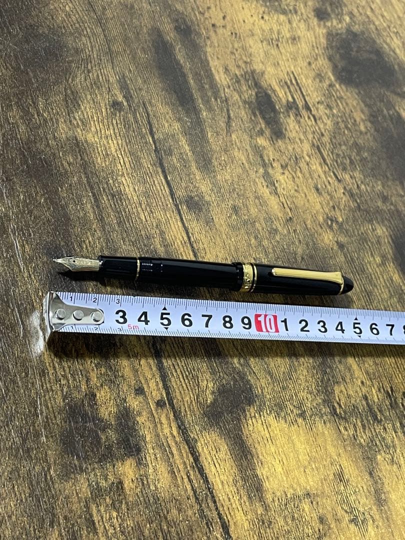 長刀研ぎ　NAG　旧型ニブ　セーラー　万年筆　ゴールド×ブラック　SAILOR