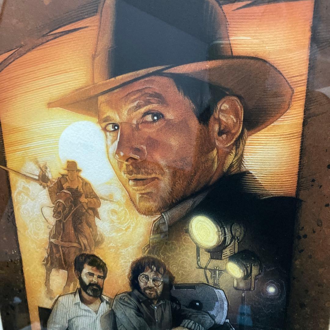 【直筆サイン入】ドゥルーストゥルーザン作品 インディジョーンズ ジクレー版画