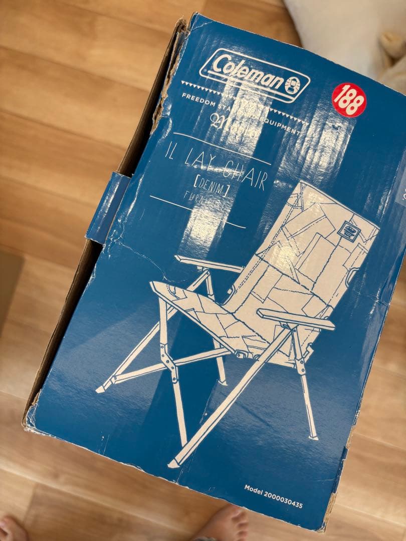 未開封⭐︎Coleman LAY CHAR デニム　コールマン　レイチェア　IL