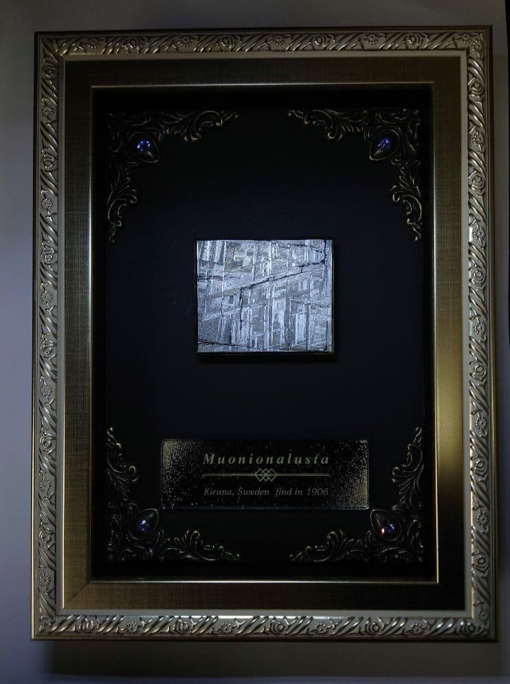 隕石絵画　ムオニオナルスタ隕石 133g鉄隕石【検索ワード ギベオン イミラック