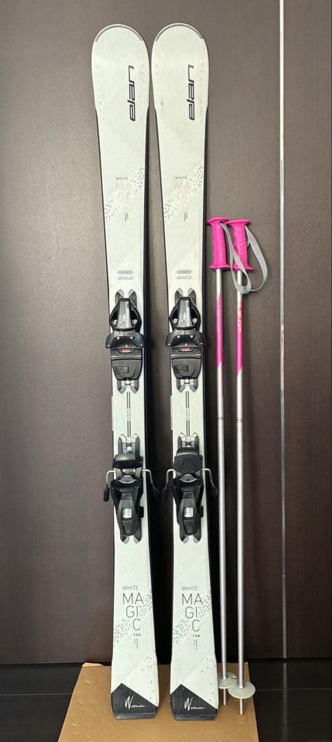 使用4回【美品 】elanスキー146 ホットワックス済 サロモン105 即滑走