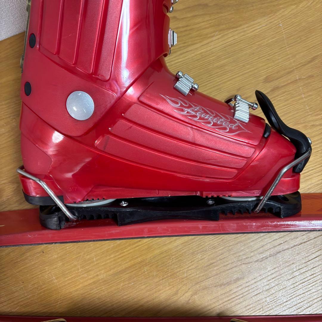 メンズ　ショートスキー　ファンスキーセット　Gen 27-27.5cm 赤