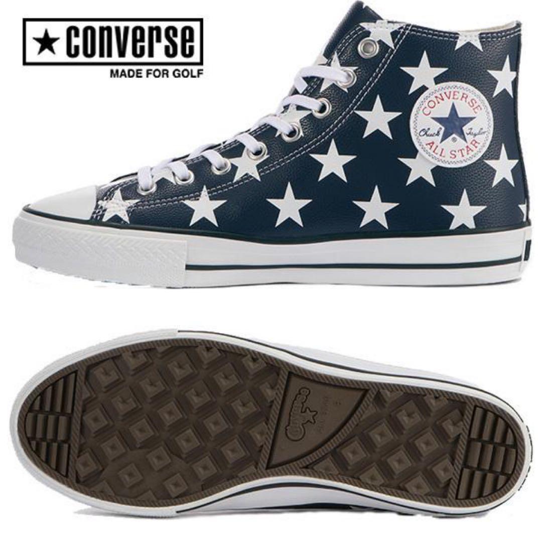 CONVERSE ALL STAR 星柄スニーカー　ゴルフシューズ　23cm