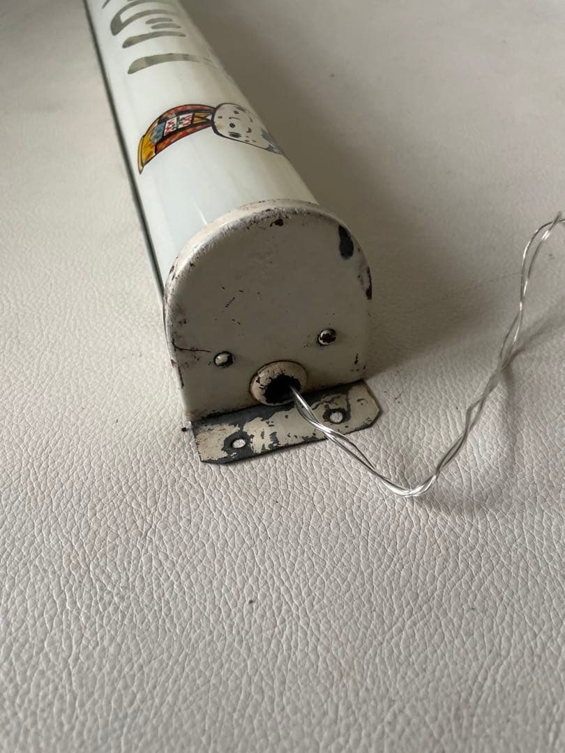 鈴吉のこけし人形ドロップ 電球看板 電飾 看板 ガラス看板 レトロ 改造有り