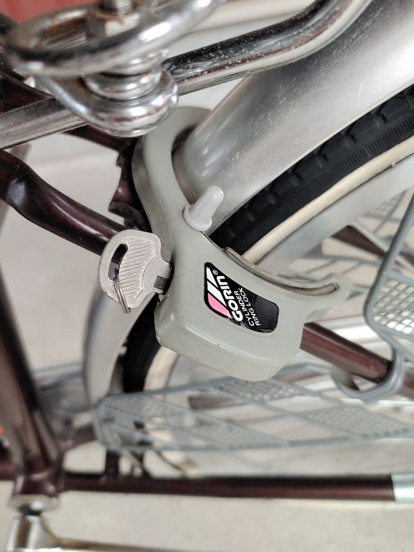 【たのメル便】マルイシ　自転車　シティサイクル 24インチ ブラウン　引取相談可