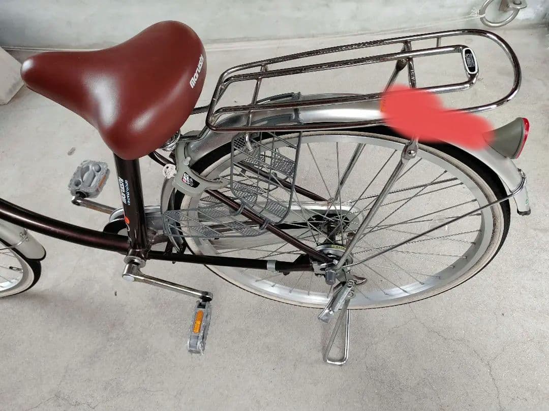 【たのメル便】マルイシ　自転車　シティサイクル 24インチ ブラウン　引取相談可