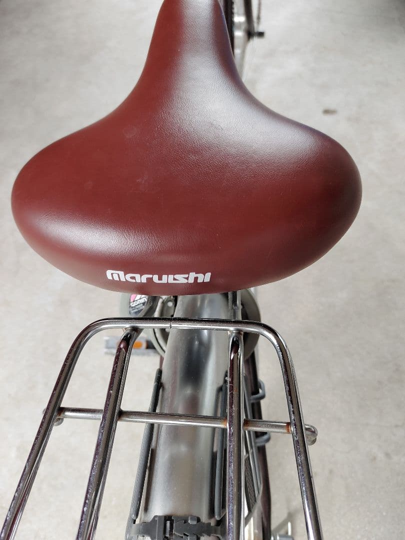 【たのメル便】マルイシ　自転車　シティサイクル 24インチ ブラウン　引取相談可