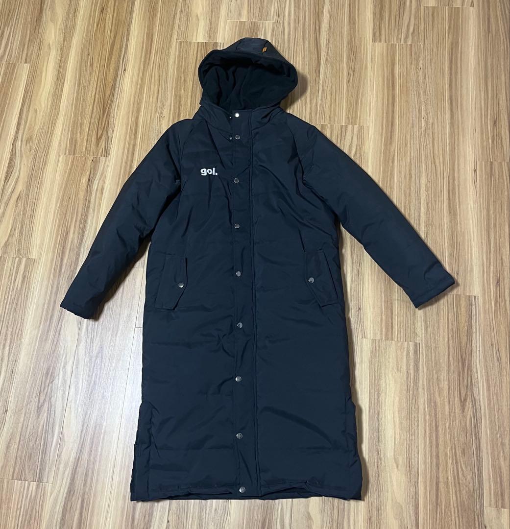 【美品】gol. ベンチコート ロングコート BLACK フリーサイズ