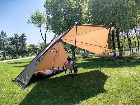 Unafreely ワンポールテント スノースカート難燃 煙突穴 更に謎テント