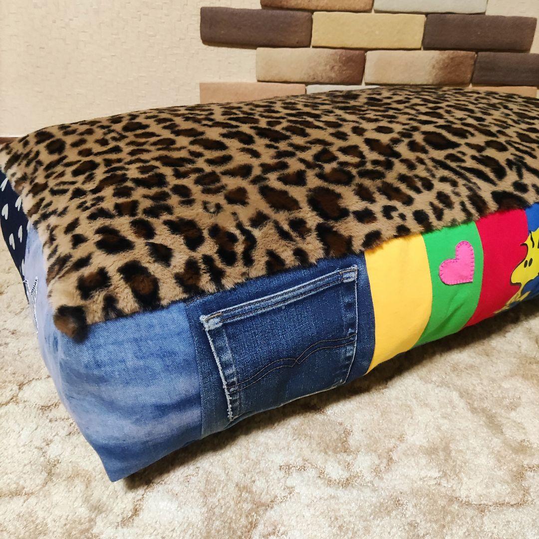 ハンドメイドペットベッド→ペットクッション48×88ドッグベッド