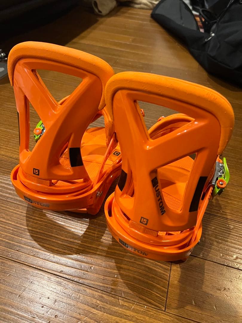 【訳あり】Burton CUSTOM ビンディング　M オレンジ