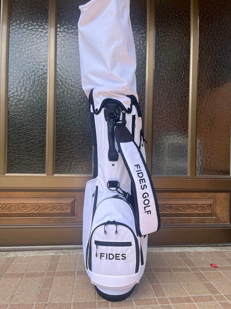 FIDES フィデス　キャディバッグ　ホワイト