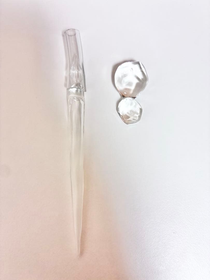 ガラスペン『永遠の氷』フロスト（下）&ペンレスト『永遠の氷』クリア