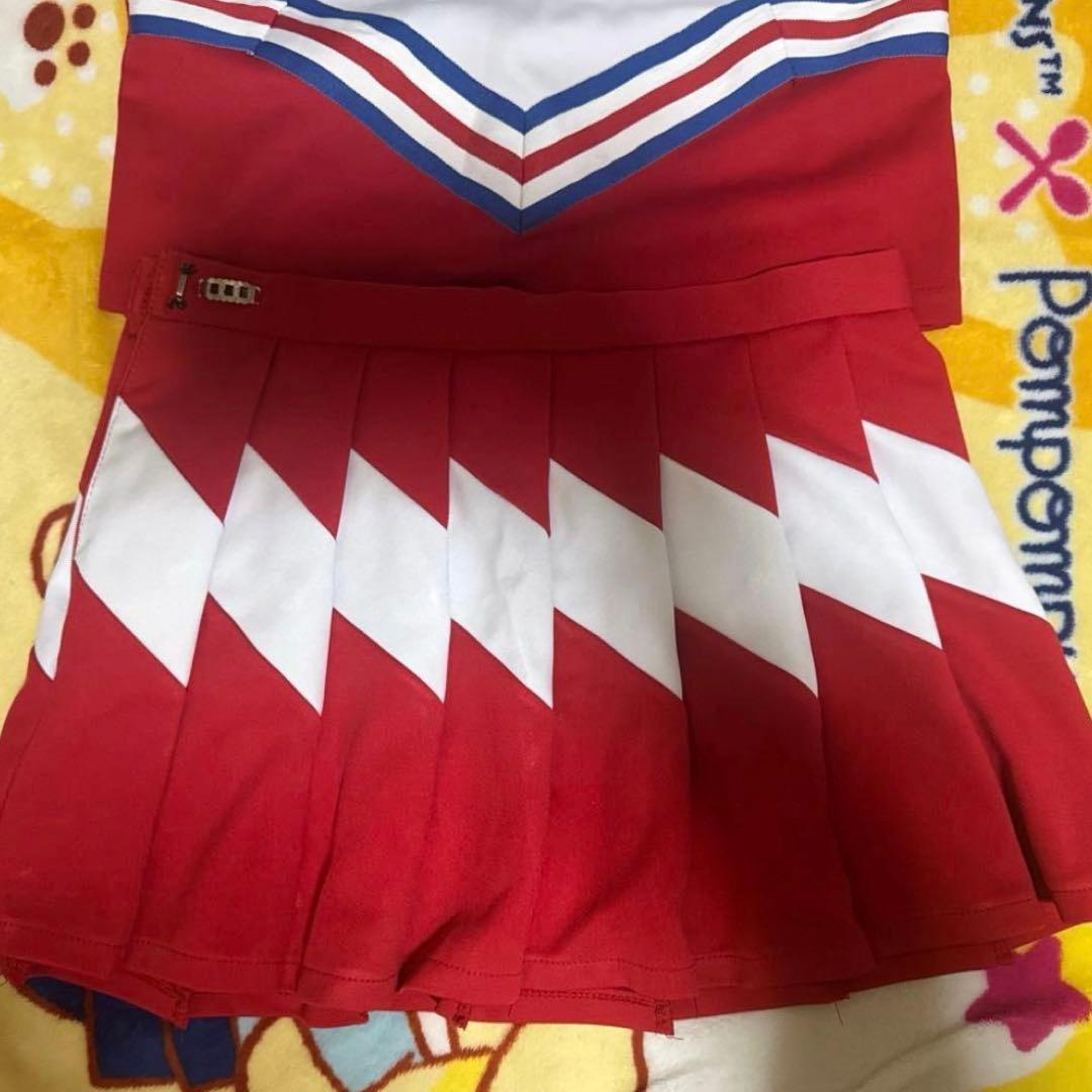 チアリーディングウェア 赤 高校