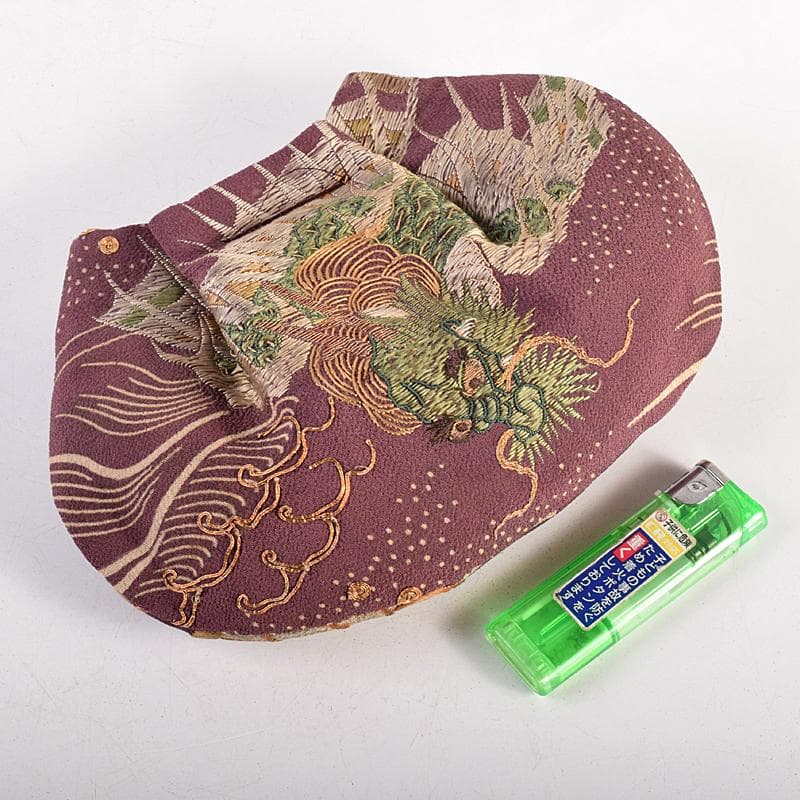 和装小物　江戸時代　小釉裂　龍花文　香袋　匂い袋　C　R8814