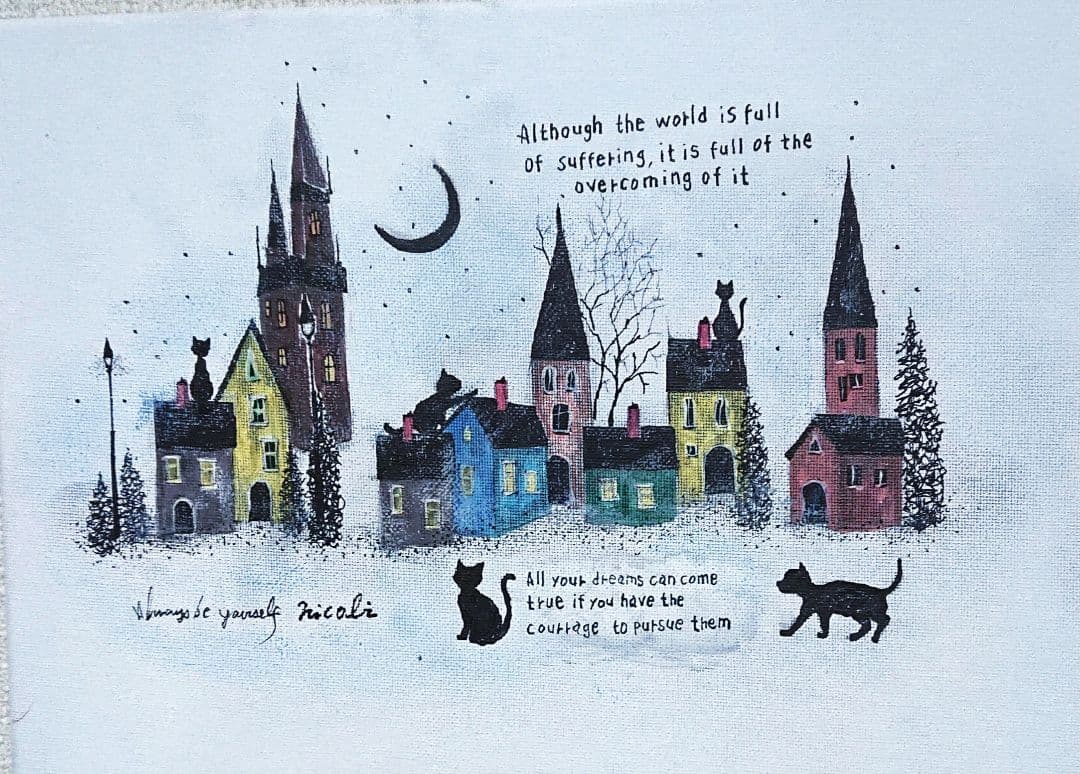 絵画 reminiscence F4キャンバス原画