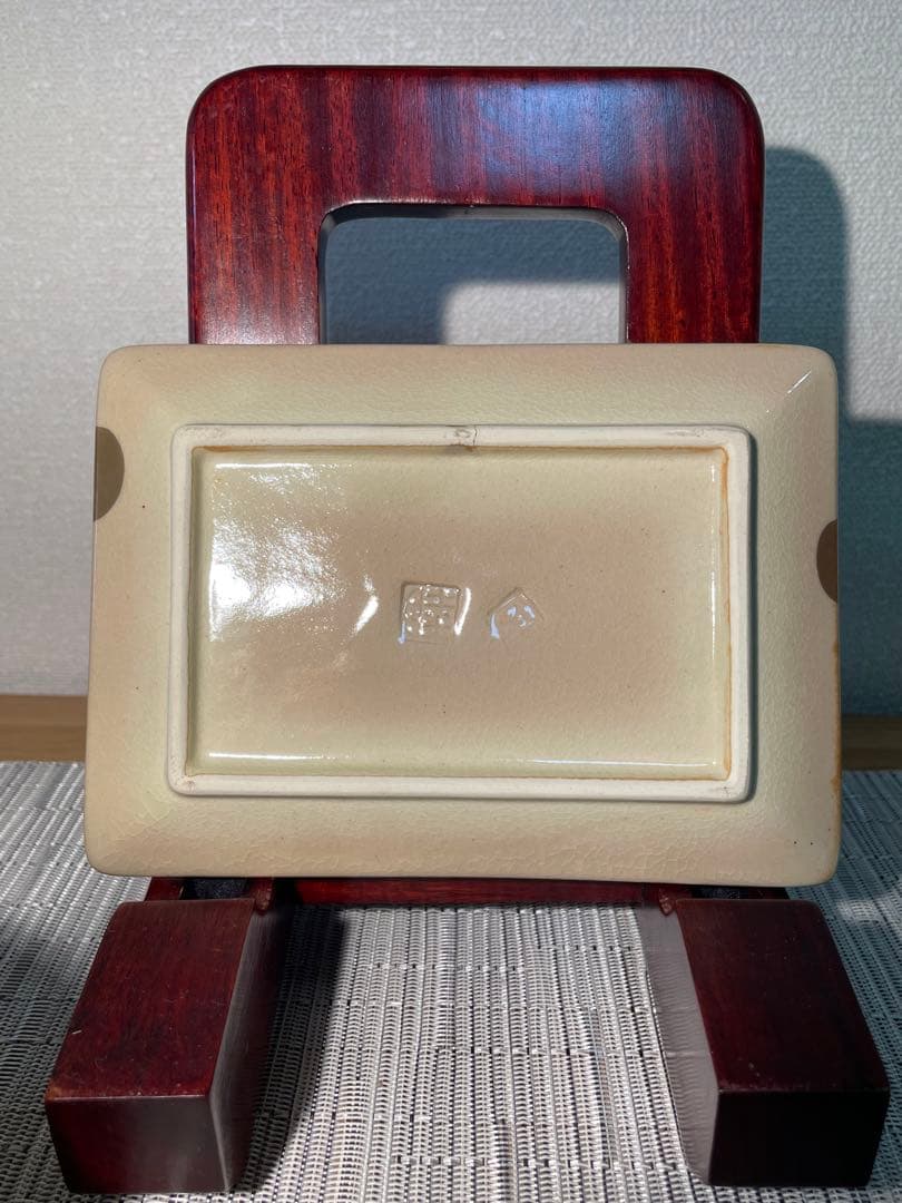 128桑野むつ子 京都御所の花十二ヶ月【3月椿・馬酔木】抹茶椀＆和陶皿 しおり付