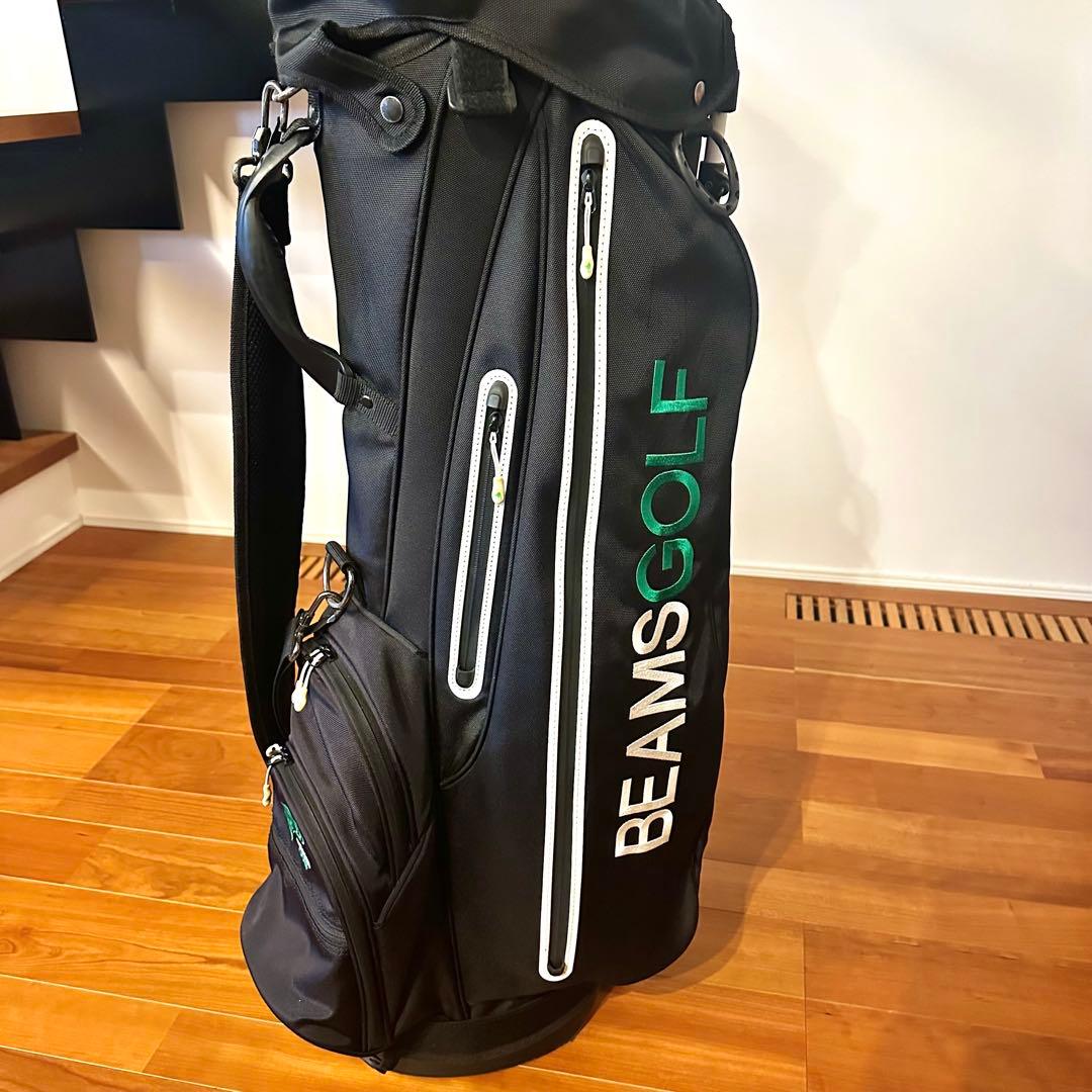 BEAMSGOLF スタンド付きゴルフバッグ ブラック